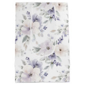 Hübsche Lila Elfenbeinküste Blume Brautparty Mittlere Geschenktüte (Rückseite)