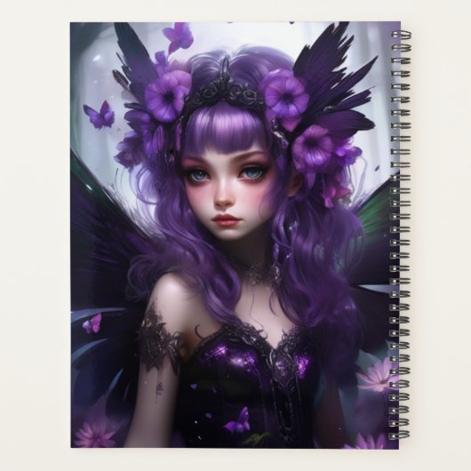 Hübsche Lila Fairy Planer (Rückseite)