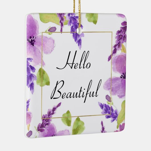 Hübsche Lila Farbe Keramikornament (Rechts)