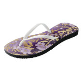 Hübsche Lila Flip Flops Badesandalen (Schrägansicht)