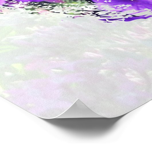 HÜBSCHE LILA FLORAL JEREMIAH 29:11 BIBLE VERSE POSTER (Ecke)