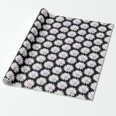 Hübsche Lila Gepunktete Gänseblümchen Geschenkpapier (Ungerollt)