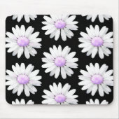 Hübsche Lila Gepunktete Gänseblümchen Mousepad (Vorne)