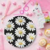 Hübsche Lila Gepunktete Margeriten Pappteller (Party)