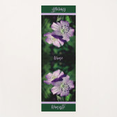 Hübsche Lila Geranium-Blume Personalisiert Yogamatte (Vorderseite)