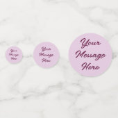 Hübsche Lila Goldfloral Konfetti (Vorderseiten)