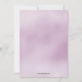 Hübsche Lila Grand Opening-Party Einladung (Rückseite)