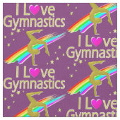 HÜBSCHE LILA GYMNASTICS LIEBE STOFF (Nahaufnahme)