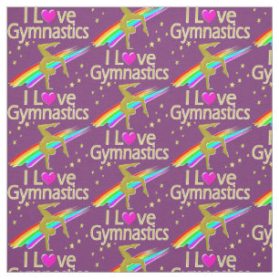 HÜBSCHE LILA GYMNASTICS LIEBE STOFF