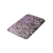 Hübsche Lila Heather Floral Badematte (Schrägansicht)