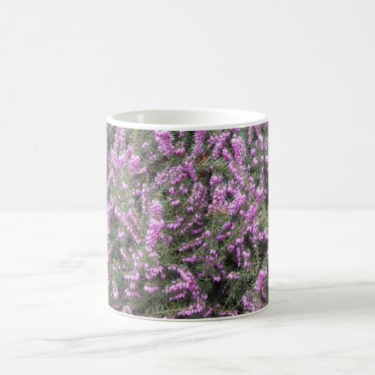 Hübsche Lila Heather Floral Kaffeetasse (Mittel)