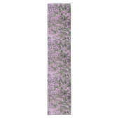 Hübsche Lila Heather Floral Kurzer Tischläufer (Vorderseite)