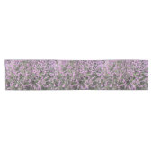Hübsche Lila Heather Floral Kurzer Tischläufer (Horizontal)
