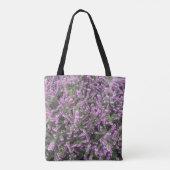 Hübsche Lila Heather Floral Tasche (Rückseite)