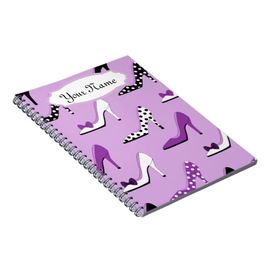 Hübsche Lila Heelse Notizblock (Rechte Seite)