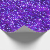 Hübsche Lila Imitate Glitzer Design Geschenkpapier (Ecke)