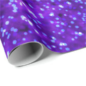 Hübsche Lila Imitate Glitzer Design Geschenkpapier (Rolleneckpunkt)