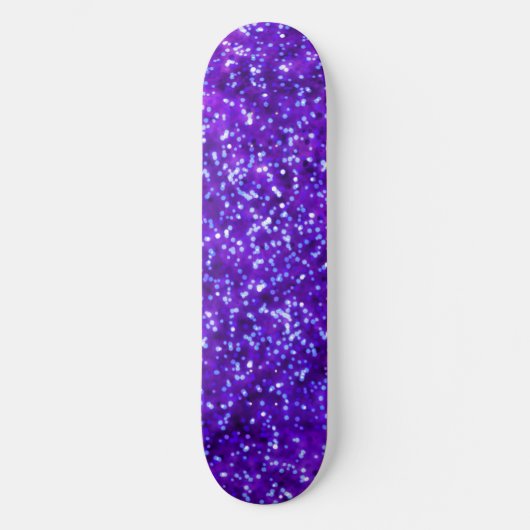 Hübsche Lila Imitate Glitzer Design Skateboard (Vorderseite)