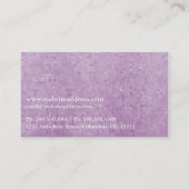 Hübsche Lila Iris Blume Business Cards d1 Visitenkarte (Rückseite)