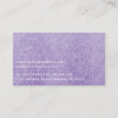 Hübsche lila Iris-Blumen-Geschäfts-Karten d2 Visitenkarte (Rückseite)