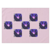 Hübsche lila kundenspezifische Tischdecke (Vorderseite (Horizontal))