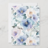 Hübsche Lila Lavendel Blume Hochzeit Einladung (Rückseite)