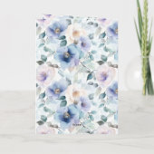 Hübsche Lila Lavendel Blume Hochzeit Karte (Rückseite)