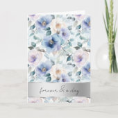 Hübsche Lila Lavendel Blume Hochzeit Karte (Vorderseite)
