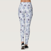 Hübsche Lila Lavendel-Blume Leggings (Rückseite)