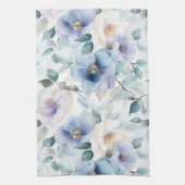 Hübsche Lila Lavendel Weiße Blume Geschirrtuch (Vertikal)