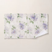 Hübsche lila Lavendelblüten Badhandtuch Set (Handtuch)