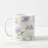 Hübsche lila Lavendelblüten Kaffeetasse (Links)