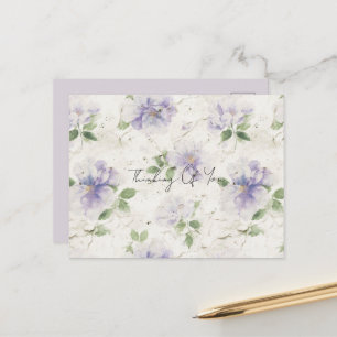 Hübsche lila Lavendelblüten Postkarte