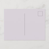 Hübsche lila Lavendelblüten Postkarte (Rückseite)