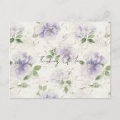 Hübsche lila Lavendelblüten Postkarte (Vorderseite)