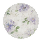 Hübsche lila Lavendelblüten Schneidebrett (Vorderseite)