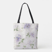 Hübsche lila Lavendelblüten Tasche (Rückseite)