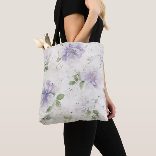 Hübsche lila Lavendelblüten Tasche (Von Nahem)