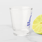 Hübsche Lila Libra Astrologie Signieren Personalis Schnapsglas (Links)