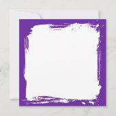 Hübsche Lila Lilacs und Kaffee schwarz Karte (Rückseite)