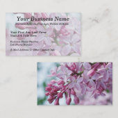 Hübsche Lila Lilacs Visitenkarte (Vorne/Hinten)