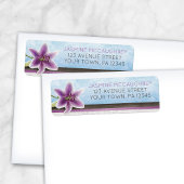 Hübsche Lila Lily Address Labels
