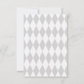 Hübsche Lila Maske Einladung (Rückseite)