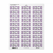 Hübsche Lila Masquerade Masken Mardi Gras (Vorne)