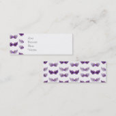 Hübsche Lila Masquerade Masken Mardi Gras Mini Visitenkarte (Vorne/Hinten)