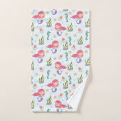 Hübsche Lila Mermaids Badhandtuch Set (Handtuch)