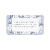 Hübsche Lila Osterblüte Rücksendeadresse Adressaufkleber (Vorne)