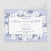 Hübsche Lila Osterfeier Einladung Postkarte (Vorderseite)