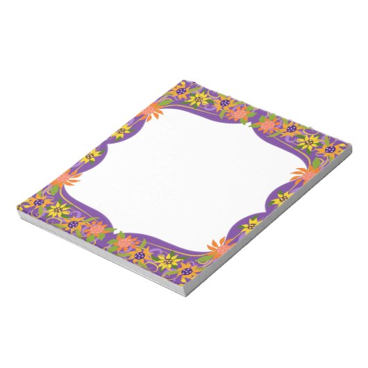 Hübsche Lila Petite Blume, die Sie individuell anp Notizblock (Rotiert)