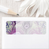 Hübsche Lila Pfauenfedern Elegantes Design (Insitu)